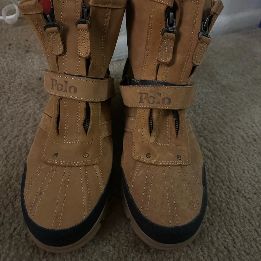 Polo by Ralph Lauren Brown and Black Boots - Picture 1 of 4